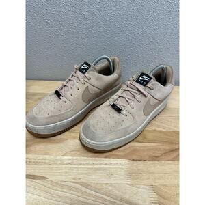 Nike Air Force 1 Sage Low Bio Beige Suede Women's Size 10